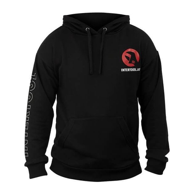 Худи черный трикотаж XL INTERTOOL арт. 8862, SP-4004, фото  | SNABZHENIE.com.ua