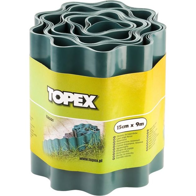 Бордюрная лента 20 см x 9 м TOPEX (15A502), фото  | SNABZHENIE.com.ua