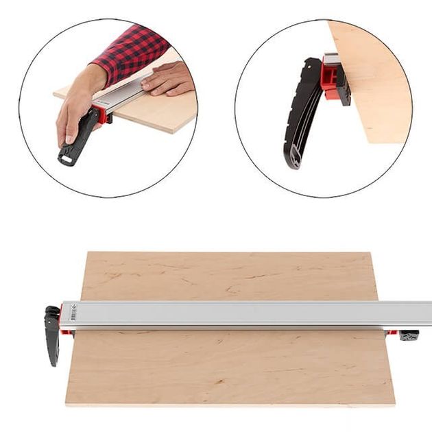 Универсальная направляющая шина 900 мм с зажимами INTERTOOL HT-6070, фото , изображение 3 | SNABZHENIE.com.ua