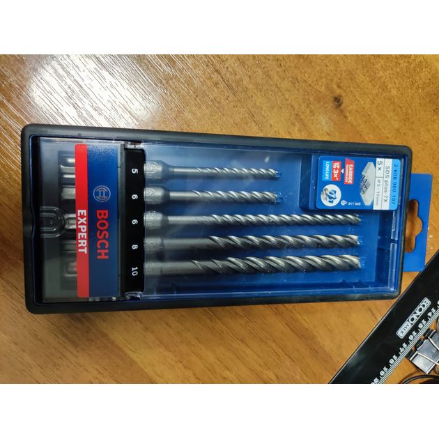 Набор сверел ударных BOSCH EXPERT SDS plus-7X, 5 шт, 5-10 мм, фото , изображение 21 | SNABZHENIE.com.ua Набор сверел ударных BOSCH EXPERT SDS plus-7X, 5 шт, 5-10 мм, фото , изображение 21 | SNABZHENIE.com.ua