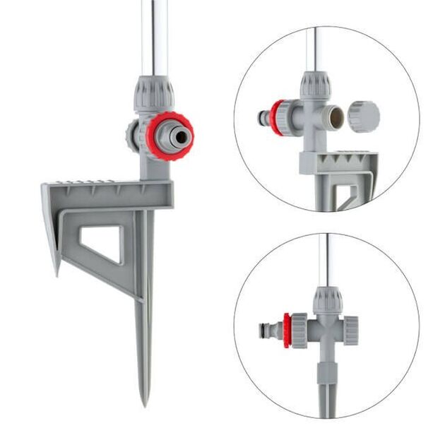 Дощувач пульсуючий з повною/частковою зоною поливу на штанзі INTERTOOL GE-0067, фото , зображення 3 | SNABZHENIE.com.ua Дощувач пульсуючий з повною/частковою зоною поливу на штанзі INTERTOOL GE-0067, фото , зображення 3 | SNABZHENIE.com.ua