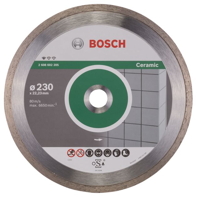 Круг алмазный 230 мм для резки плитки BOSCH Standard (2608602205), фото  | SNABZHENIE.com.ua