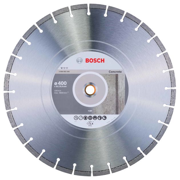 Алмазный круг 400 x 20/25,4 мм для бетона BOSCH Standard, фото  | SNABZHENIE.com.ua