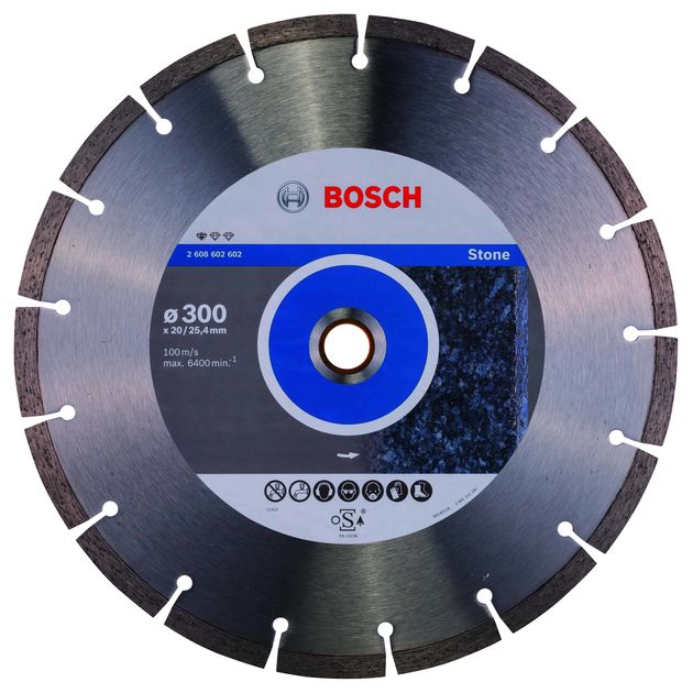 Алмазный отрезной круг 300 мм для гранита и натурального камня BOSCH, фото  | SNABZHENIE.com.ua