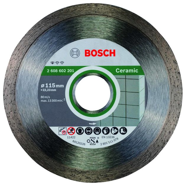 Алмазный круг 115 мм для резки керамической плитки BOSCH, фото  | SNABZHENIE.com.ua