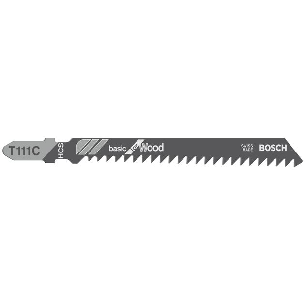 Пильное полотно Bosch T 111 C Basic для лобзика по дереву, 5 шт., фото  | SNABZHENIE.com.ua