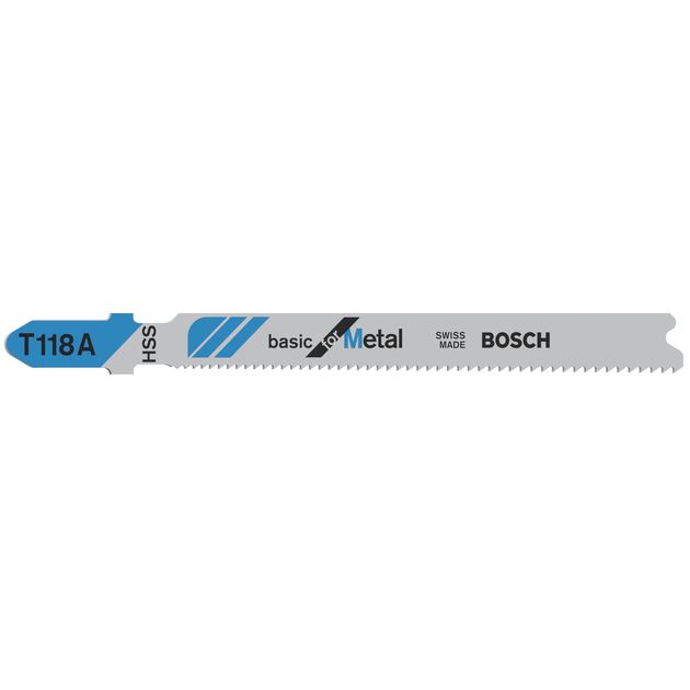 Пильное полотно T 118 A Basic для лобзика по металлу, 5 шт, BOSCH, фото  | SNABZHENIE.com.ua