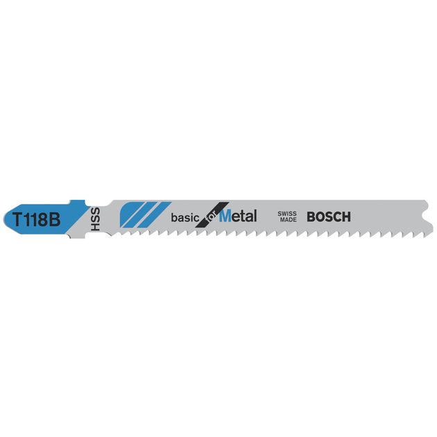 Пильное полотно T 118 В для лобзика по металлу, 100 шт, BOSCH, фото  | SNABZHENIE.com.ua