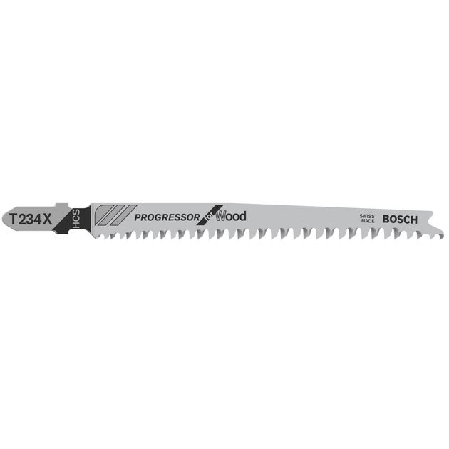 Пилка для лобзика T 234 X Progressor for Wood, 5 шт, BOSCH (2608633528), фото  | SNABZHENIE.com.ua