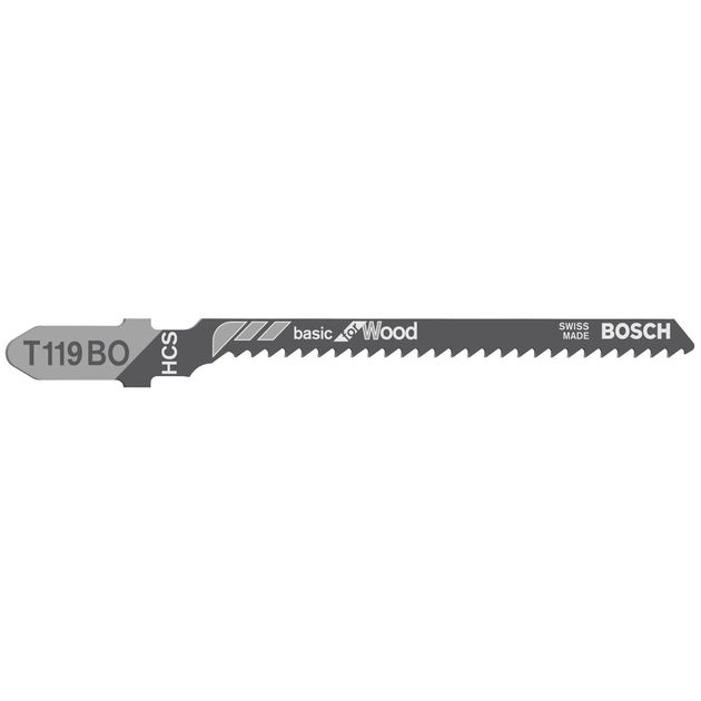 Пильное полотно T 119 V0 Basic для лобзика по дереву, 100 шт, BOSCH, фото  | SNABZHENIE.com.ua