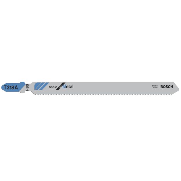Пильное полотно для лобзика BOSCH T 318 A Basic for Metal, 5 шт., фото  | SNABZHENIE.com.ua