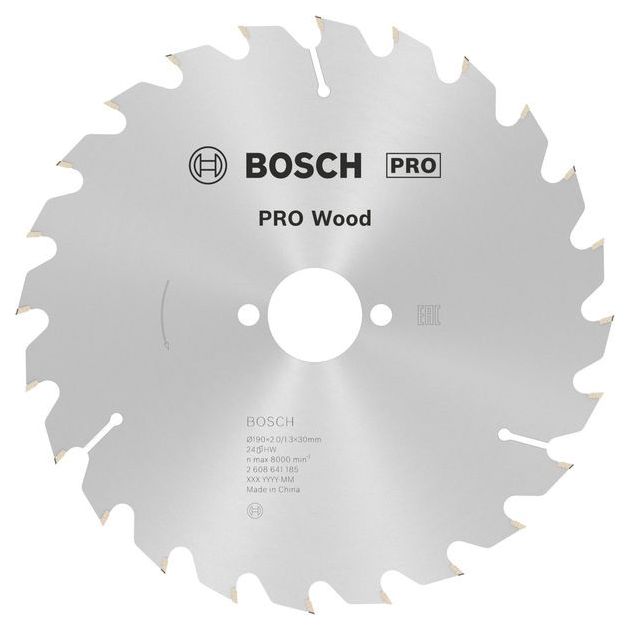 Пильный диск Bosch Optiline Wood 190x30 мм, Z 24 для дерева, фото  | SNABZHENIE.com.ua