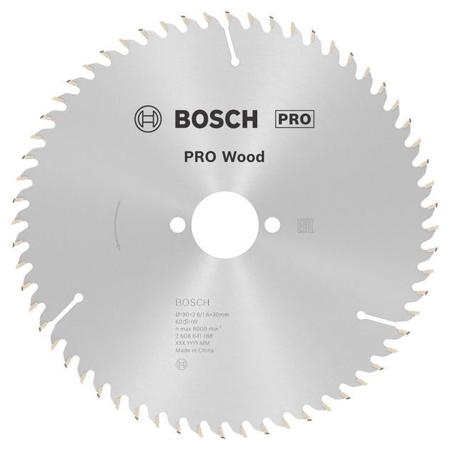 Пильный диск BOSCH 190x30 мм, Z 60 для дерева Optiline Wood, фото  | SNABZHENIE.com.ua