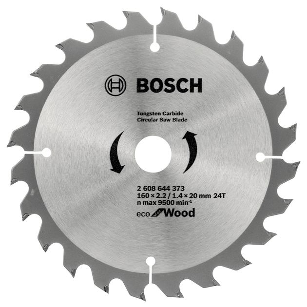 Пильный диск 160x20 мм, 24 зуба для дерева ECO Wood BOSCH, фото  | SNABZHENIE.com.ua