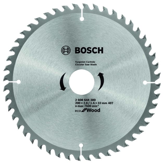 Пильный диск ECO Wood BOSCH 200x32 мм, 48T для дерева, фото  | SNABZHENIE.com.ua