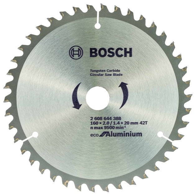 Пильний диск 160 x 20 мм (з кільцем 16 мм), 42 T для алюмінію ECO Aluminium/Multi BOSCH (2608644388), фото  | SNABZHENIE.com.ua