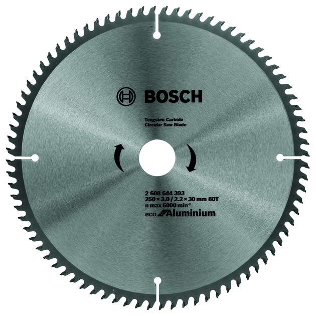 Пильный диск 250 x 30 мм, 80 зубьев по алюминию BOSCH 2608644393, фото  | SNABZHENIE.com.ua