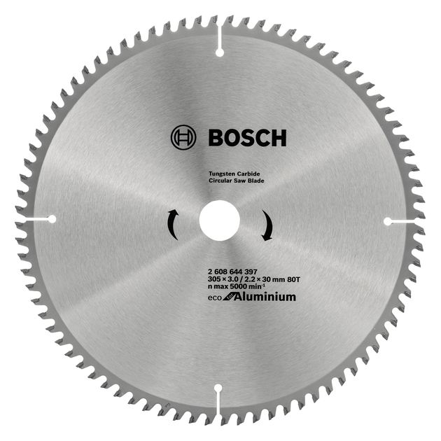 Пильний диск 305 x 30 мм, 80 T по алюмінію ECO Aluminium/Multi BOSCH (2608644397), фото  | SNABZHENIE.com.ua