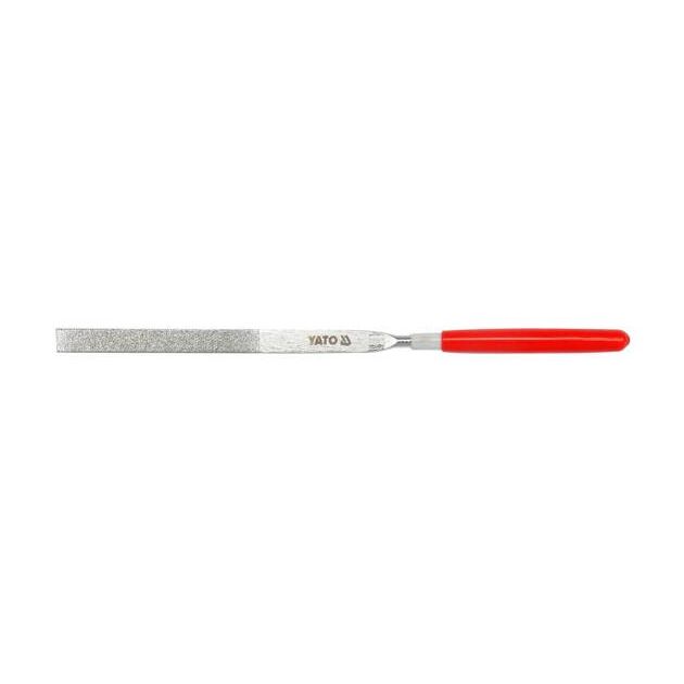 Надфіль алмазний YATO плоский 140/50 мм, b=3 мм [120/1200], фото  | SNABZHENIE.com.ua