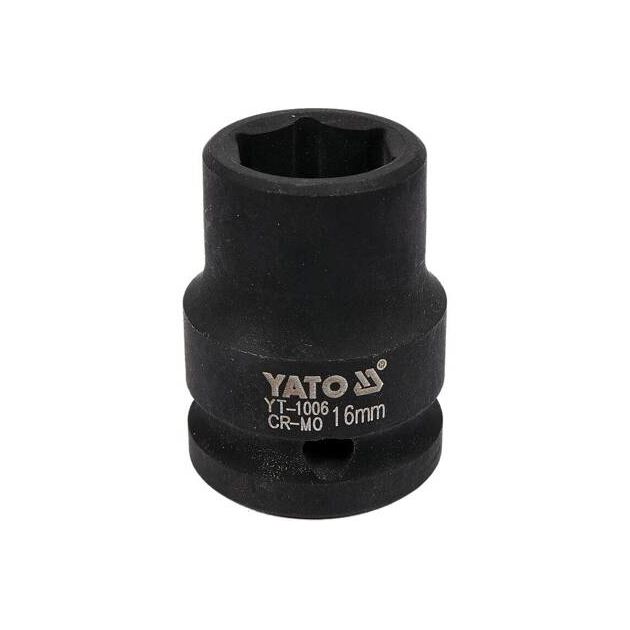 Головка торцевая ударная 1/2", 16 мм, длина 39 мм YATO (YT-1006), фото  | SNABZHENIE.com.ua
