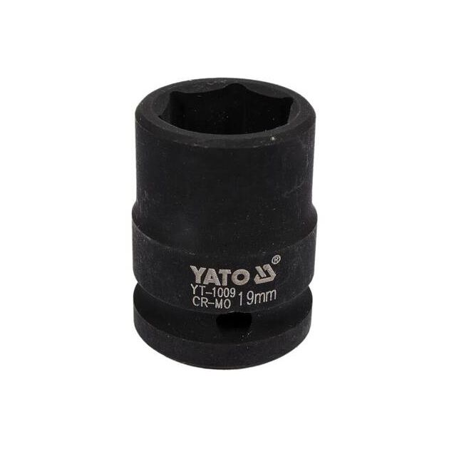 Головка торцевая ударная 6-гран. 1/2", 19 мм, длина 39 мм YATO, фото  | SNABZHENIE.com.ua