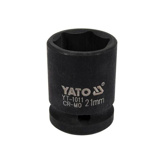 Ударная торцевая головка 6-гран., 1/2", 21 мм, длина 39 мм YATO, фото  | SNABZHENIE.com.ua