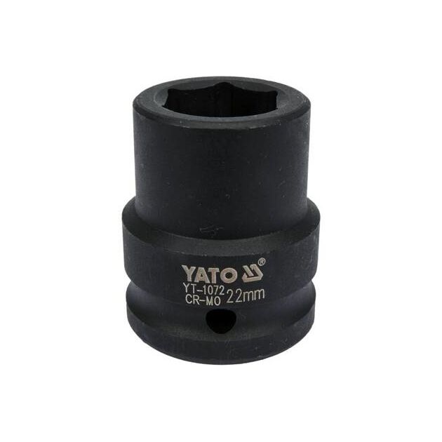 Головка торцевая ударная 6-гранная 22 мм 3/4" YATO (YT-1072) 50 мм, фото  | SNABZHENIE.com.ua