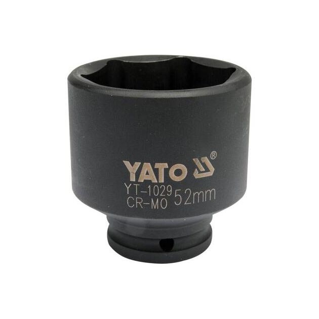 Головка торцевая ударная 1/2", 52 мм, длина 72 мм YATO (YT-1029), фото  | SNABZHENIE.com.ua
