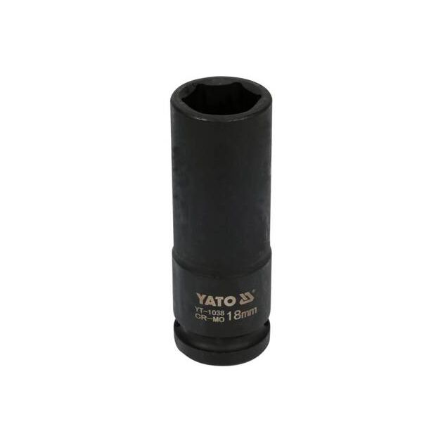 Головка торцевая ударная 6-гранная, 1/2", 18 мм, YATO (YT-1038), фото  | SNABZHENIE.com.ua