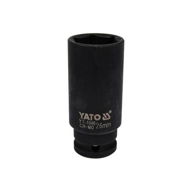 Головка торцевая 1/2", 6-гранная, глубокая, 26 мм, YATO (YT-1046), фото  | SNABZHENIE.com.ua