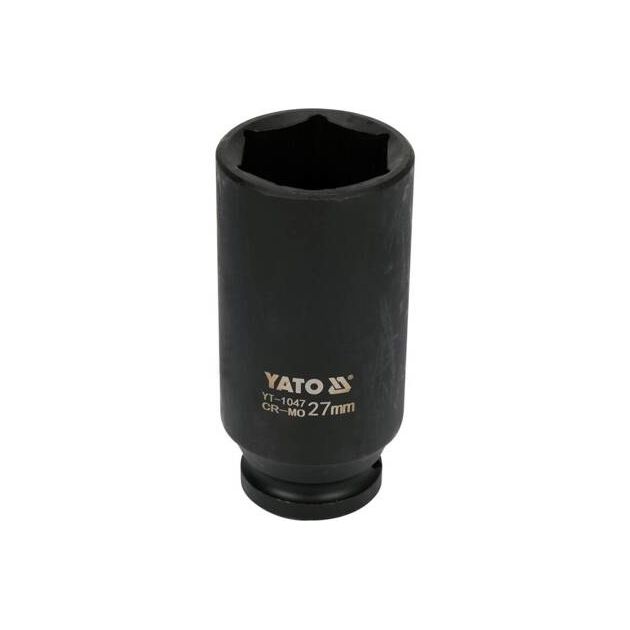 Головка торцевая ударная YATO 1/2", 27 мм, длина 78 мм, 6-гранная, фото  | SNABZHENIE.com.ua