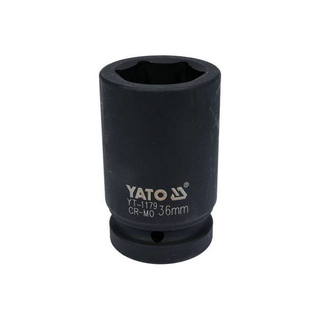 Головка торцевая ударная 6-гранная глубокая 36 мм YATO (YT-1179), фото  | SNABZHENIE.com.ua