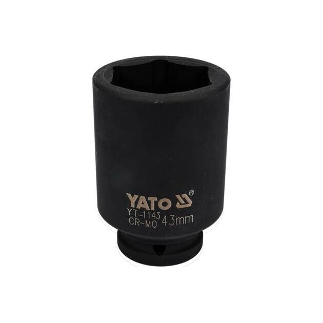 Головка ударная 6-гранная глубокая 43 мм, 3/4" YATO (YT-1143), фото  | SNABZHENIE.com.ua