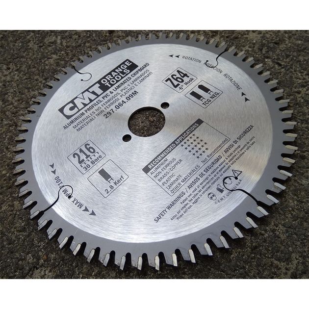 Диск пильный 216x30 мм, Z 64, для цветных металлов и ламинированных панелей CMT, фото , изображение 13 | SNABZHENIE.com.ua