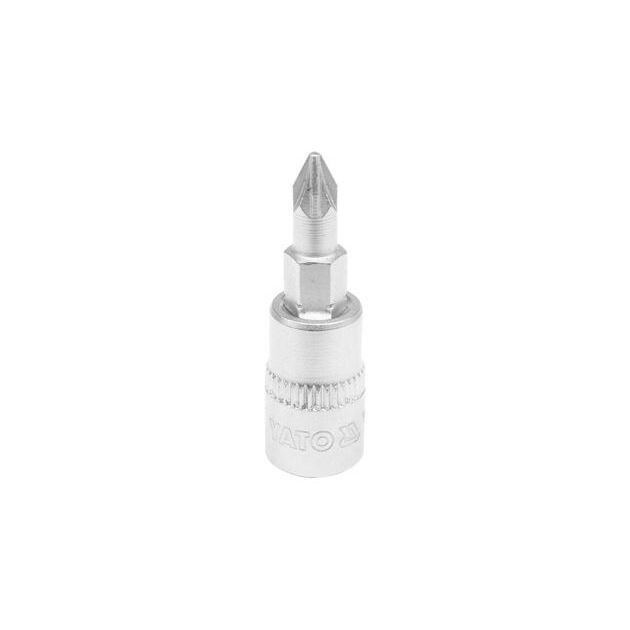 Головка торцевая Pozidriv PZ1, 1/4", 37 мм YATO (YT-04417), фото  | SNABZHENIE.com.ua