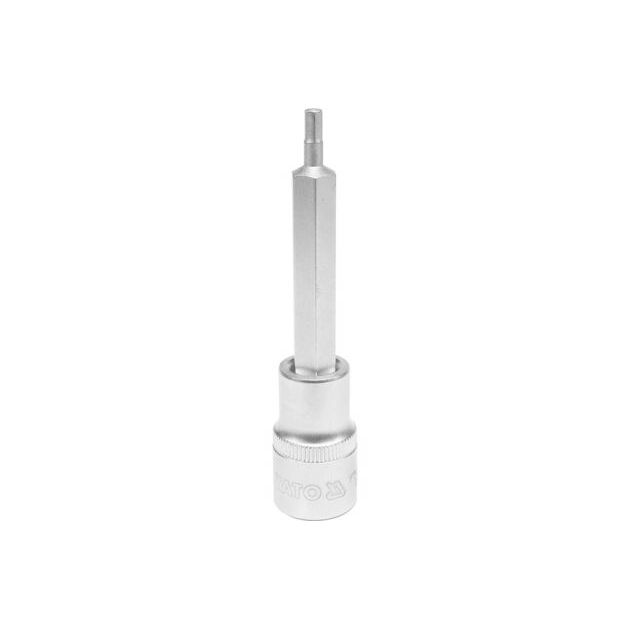 Головка торцевая HEX M4, квадрат 1/2", 100 мм YATO (YT-04390), фото  | SNABZHENIE.com.ua