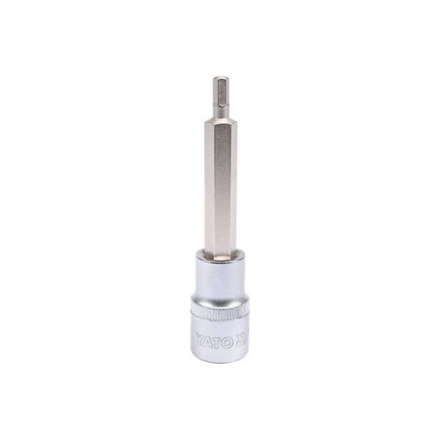 Головка торцевая HEX M5, 1/2", 100 мм YATO (YT-04391), фото  | SNABZHENIE.com.ua