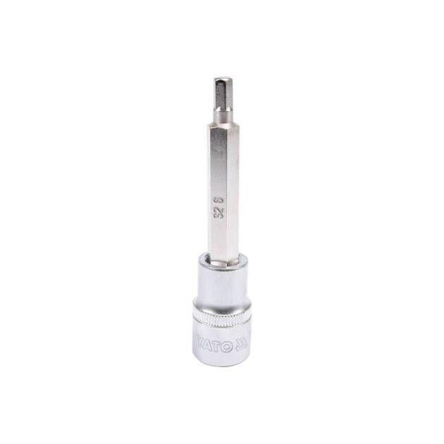 Головка торцевая HEX M6, 1/2", 100 мм YATO (YT-04392), фото  | SNABZHENIE.com.ua
