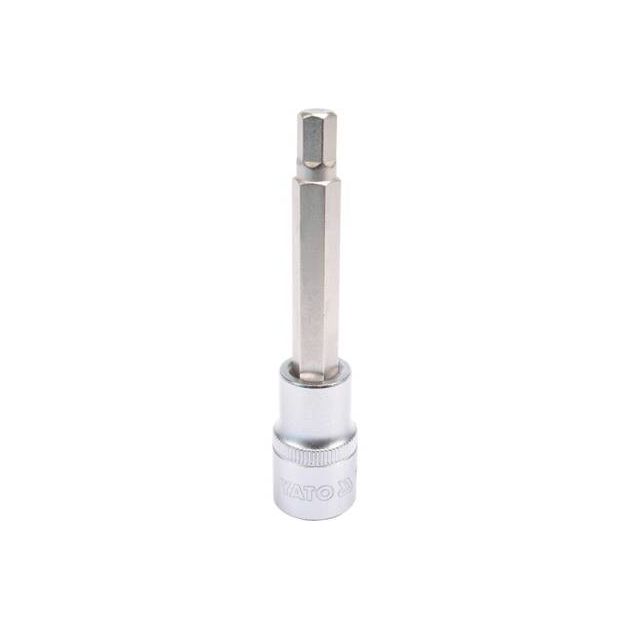 Головка торцевая HEX M8, 1/2", длина 100 мм YATO (YT-04394), фото  | SNABZHENIE.com.ua