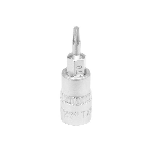 Головка торцевая TORX Т8, квадрат 1/4, 37 мм YATO (YT-04301), фото  | SNABZHENIE.com.ua