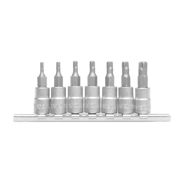 Набор торцевых головок TORX TS10-TS40, 1/4", 35 мм, 7 шт. YATO, фото  | SNABZHENIE.com.ua
