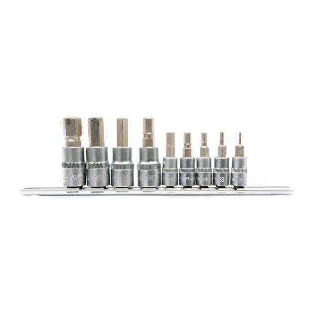 Набор торцевых головок HEX М2 - М12, 1/2", 3/8", 9 шт. YATO, фото  | SNABZHENIE.com.ua