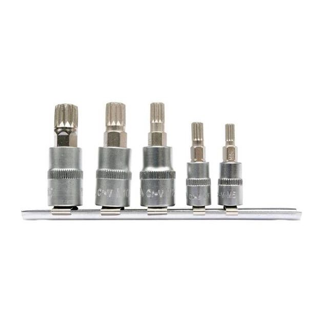 Набор торцевых головок Spline M5, M6, 1/4", M8,10,12, 3/8", 5 шт. YATO, фото  | SNABZHENIE.com.ua