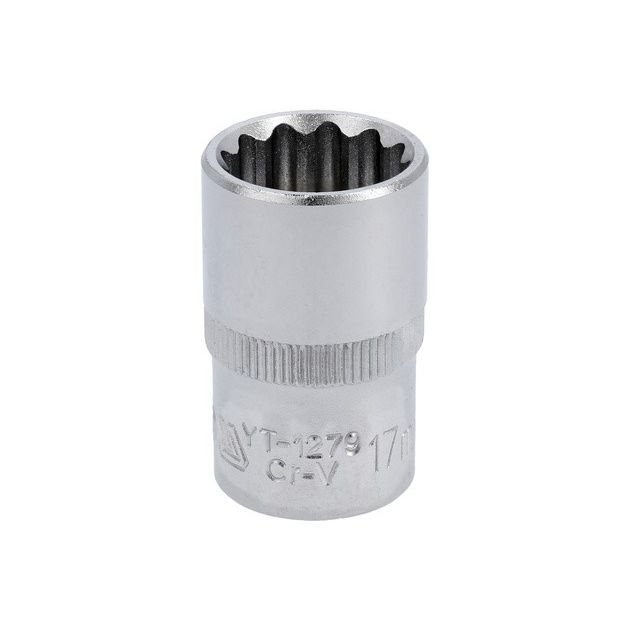 Головка торцевая 12-гранная 1/2", 17 мм, длина 38 мм YATO (YT-1279), фото  | SNABZHENIE.com.ua