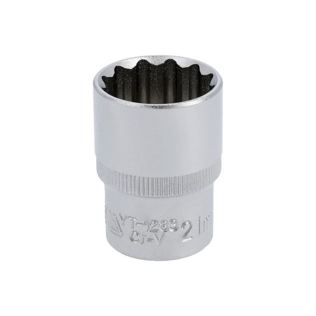 Головка торцевая 12-гранная, квадрат 1/2", 21 мм, YATO (YT-1283), фото  | SNABZHENIE.com.ua