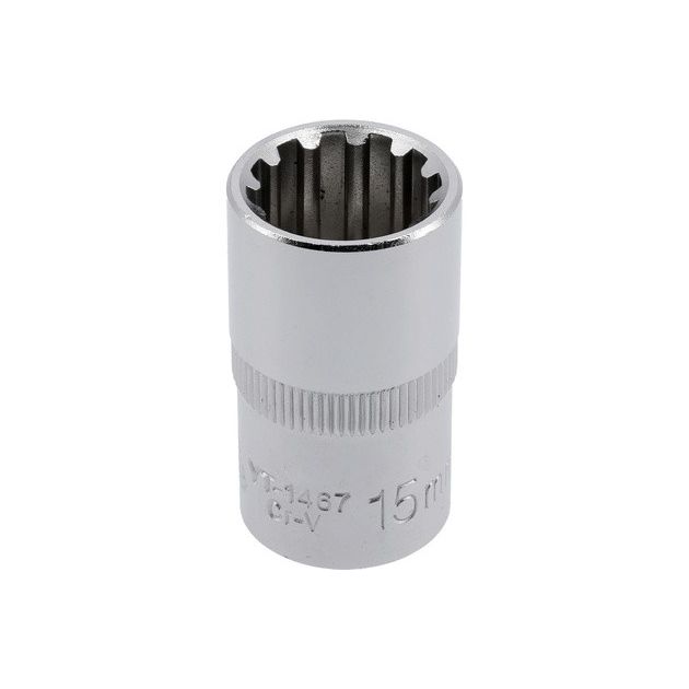 Головка торцевая Spline 1/2", 15 мм, 38 мм YATO (YT-1467), фото  | SNABZHENIE.com.ua