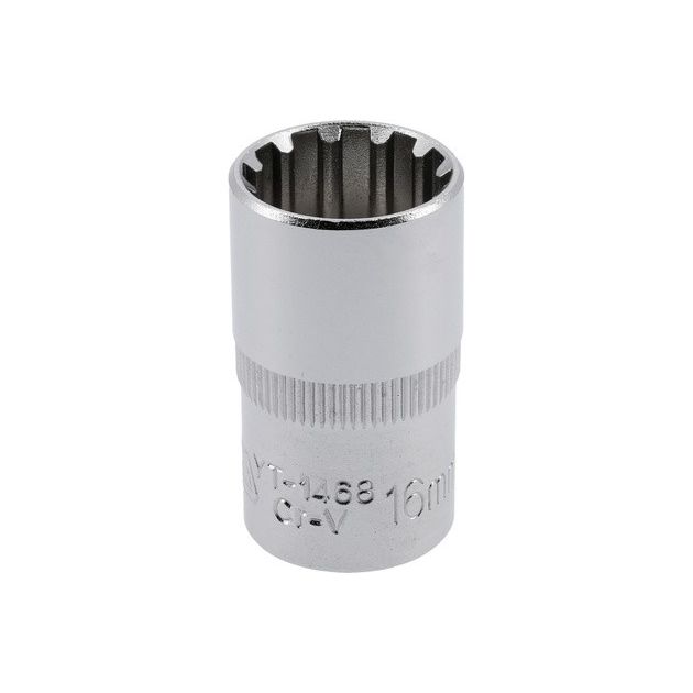 Головка торцевая Spline 1/2", 16 мм, длина 38 мм YATO (YT-1468), фото  | SNABZHENIE.com.ua