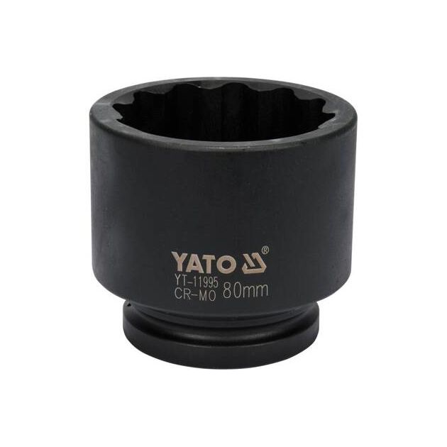 Головка торцевая ударная 12-гранная 1/2" 100 мм YATO (YT-11995), фото  | SNABZHENIE.com.ua