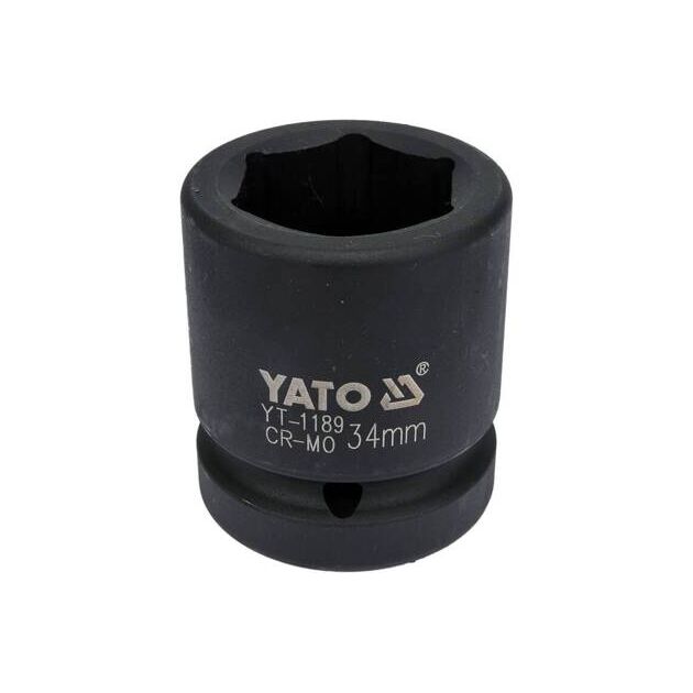 Головка торцевая ударная YATO 34 мм, квадрат 1", длина 61 мм, фото  | SNABZHENIE.com.ua