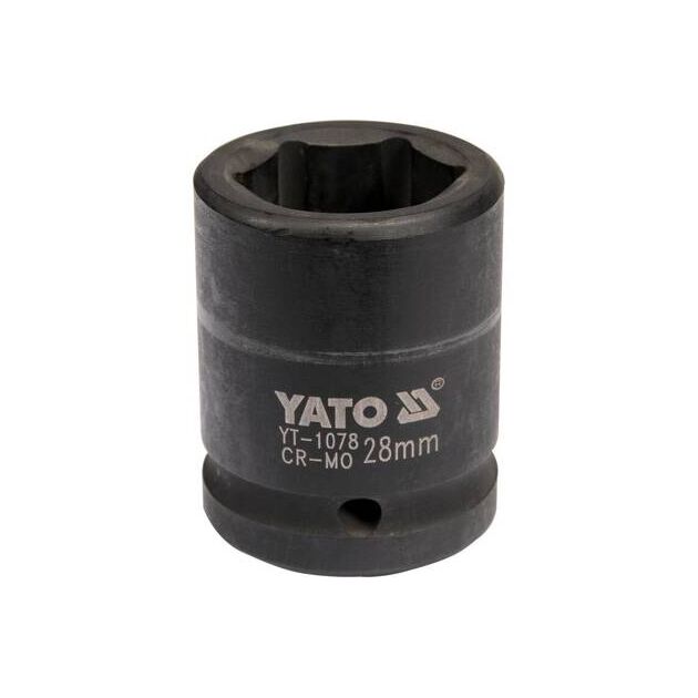 Ударная торцевая головка 28 мм, квадрат 3/4, YATO (YT-1078), фото  | SNABZHENIE.com.ua